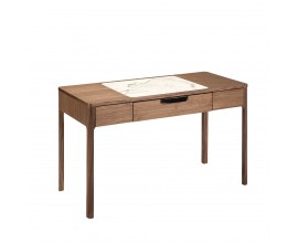 Luxusní moderní psací stůl Vita Naturale s mramorovým detailem 120cm