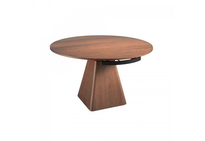 Moderní hnědý jídelní stůl Vita Naturale ze dřeva s rozkládacím mechanismem