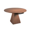 Moderní hnědý jídelní stůl Vita Naturale ze dřeva s rozkládacím mechanismem
