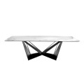 Luxusní moderní jídelní stůl Urbano bílý mramor obdélníkový 260cm