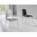 Moderní kožená jídelní židle Urbano z eko-kůže černá 87cm