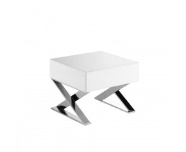 Moderní noční stolek Urbano s chromovými nožičkami 50cm