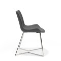 Ergonomický tvar jídelní židle Urbano a její ocelová podstava s chromovaným povrchem zaručí pohodlí při sezení