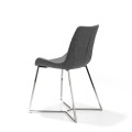 Pohodlí a moderní italský design - stylový jídelní židle Urbano s nožičkami z chromovaného kovu