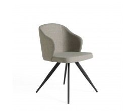 Designová jídelní židle Urbano s černými nožičkami šedá 82cm
