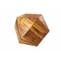 Stylový masivní konferenční stolek Ronan ve tvaru diamantu z palisandrového dřeva hnědé barvy 42cm
