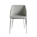 Zažijte moderní komfort se stylovou jídelní židlí Urbano v šedém chromovém provedení