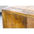 Venkovská sada dvou masivních příručních stolků Cascara II z hnědého mangového dřeva 50cm