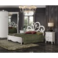 Luxusní ložnicová sestava Aphrodite v klasickém stylu bílé barvy
