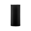 Designová art deco skleněná váza Elegance oválného tvaru černé barvy 30cm