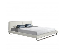 Luxusní manželská postel Forma Moderna z eko-kůže moderní bílá 222cm