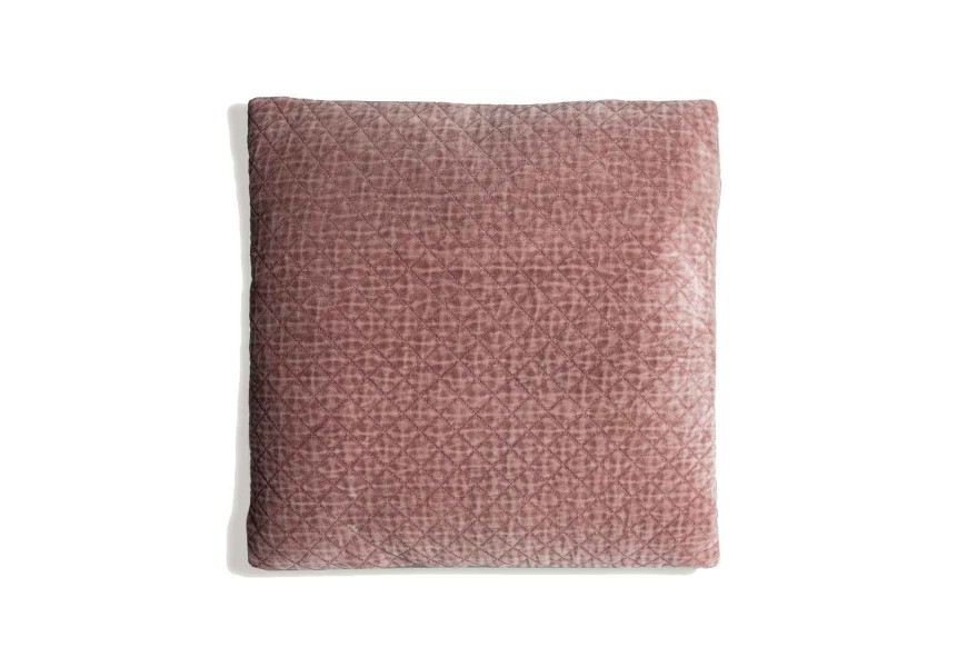 Designový polštář Karmen s růžovým bavlněným potahem 50cm