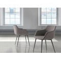 Komfort a moderní italský styl v jednom - elegantní jídelní židle Forma Moderna v šedé barvě