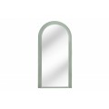 Art deco designové zrcadlo Swan obloukového tvaru s pastelovým zeleným kaskádovým rámem 160cm