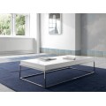 Elegance a minimalistický moderní styl - moderní obdélníkový konferenční stolek Forma Moderna lesklý bílý