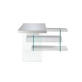Zamliujte se do jedinečného inteligentního provedení psacího stolu Forma Moderna v bílém lakovaném provedení