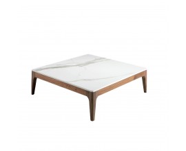 Mramorový konferenční stolek Forma Moderna bílý čtvercový 100cm