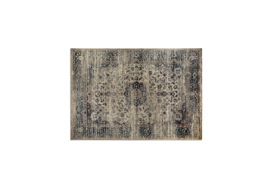 Designový ornamentální koberec Samira obdélníkového tvaru v hnědé barvě se vzorovaným motivem