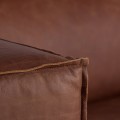 Vintage luxusní kožená sedačka Roy v koňakové hnědé barvě 280cm
