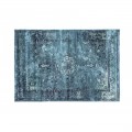 Obdélníkový modrý koberec Cassio s ornamentálním vzorem