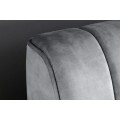Moderní manželská postel Orlando v šedém čalounění na černých kovových nožičkách 160cm
