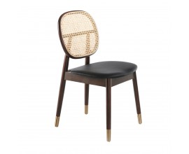 Retro jídelní židle Forma Moderna s ratanovou opěrkou 87cm