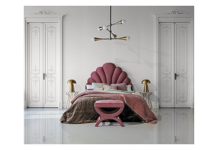 Exkluzivní ložnicová sestava Pink dreams v růžové barvě ze sametu