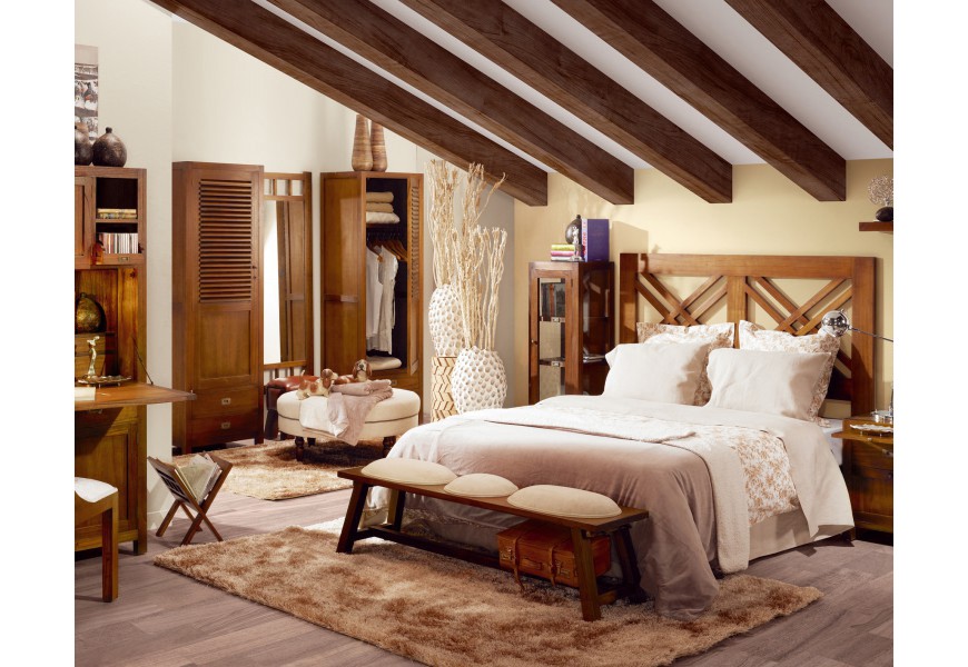 Luxusní a elegantní ložnicová sestava Star v hnědé barvě