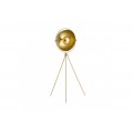 Designová stojací lampa Lure zlaté barvy ve stylu art deco