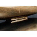 Designový zlatý tác Sorento ve tvaru listu z kovové slitiny 80cm