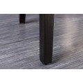 Designov&aacute; j&iacute;deln&iacute; židle Modern Barock se světl&yacute;m b&eacute;žov&yacute;m pro&scaron;&iacute;van&yacute;m čalouněn&iacute;m a čern&yacute;ma nohama 102cm