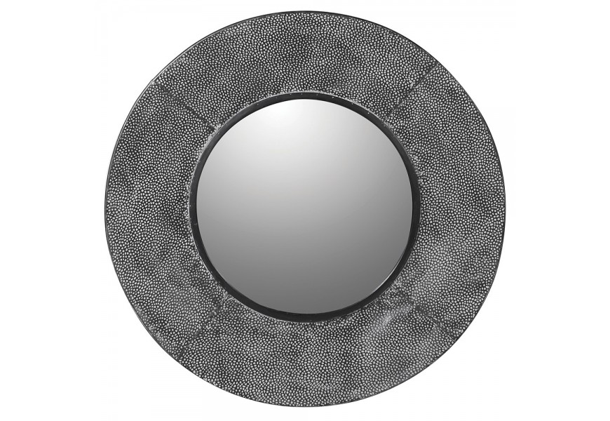 Stylové zrcadlo Meriss v industriálním stylu v šedé barvě