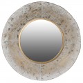 Stylové zrcadlo Meriss v industriálním stylu ve zlatém provedení