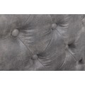 Designový noční stolek Gambino se sametovým potahem tmavě šedé barvy se dvěma zásuvkami 50cm