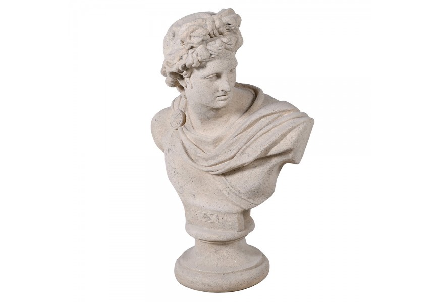 Stylová antická busta Apollo z epoxidu