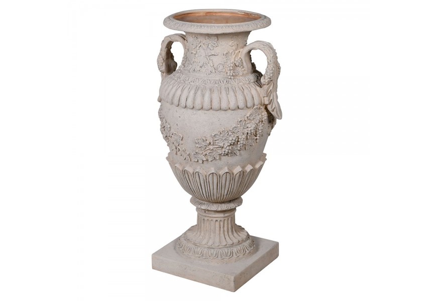 Antická kamenná podstavcová socha římské vázy Astrid z epoxidu