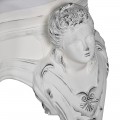 Barokní luxusní konzolový stolek v bílé barvě s vintage nádechem