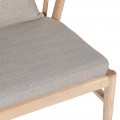 Vřetenová židle ve skandinávském stylu Terin s šedým čalouněním 70 cm
