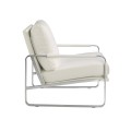 Design a komfort v jednom - moderní kožené křeslo Forma Moderna v krémově bílé barvě