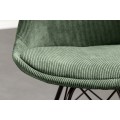 Moderní designová židle Scandinavia s manšestrovým šalvějovým čalouněním