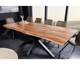 Industriální jídelní stůl Steele Craft ze sheeshamového dřeva s nožičkami ve tvaru hvězdy 200 cm