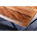 Industriální jídelní stůl Steele Craft ze sheeshamového dřeva s nožičkami ve tvaru hvězdy 240 cm