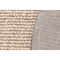 Designový ručně tkaný kulatý koberec Ola Natura s vlnou béžová 150 cm