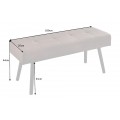 Moderní lavice Soreli v provedení vintage hnědá 100cm