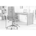 Moderní kancelářská židle Lazio s čalouněním tmavě šedé barvy na kolečkách 115-125cm