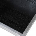 Luxusní glamour knihovna Cubio s prvky z nerezavějící oceli černá 244 cm