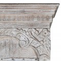 Orientální masivní šatní skříň Perikles z mangového dřeva s poličkami as vyřezávaným zdobením 190cm