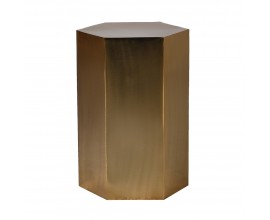 Glamour šestiúhelníkový příruční stolek Hex zlatý 51cm