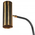 Designová art deco lampa Yania ve zlatém provedení z kovu 183cm