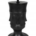 Designová stolní lampa Faces s černou podstavou s motivy obličeje 80cm
